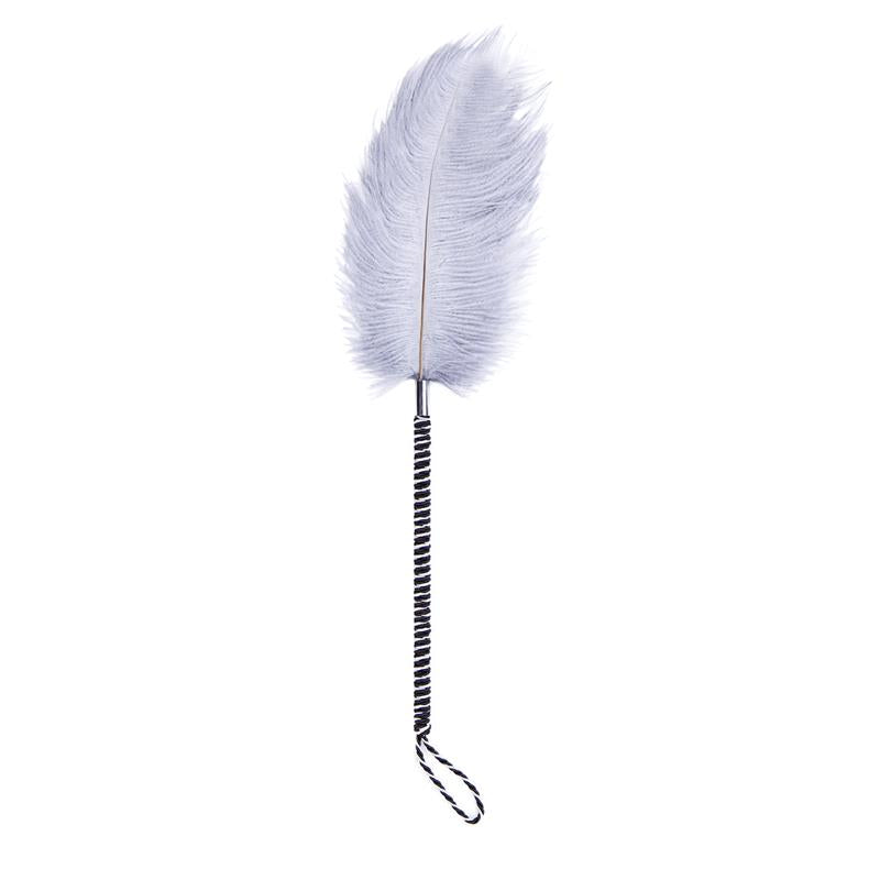 LATETOBED BDSM LINE PENAS ESTIMULANTES 46 CM BRANCO/PRETO