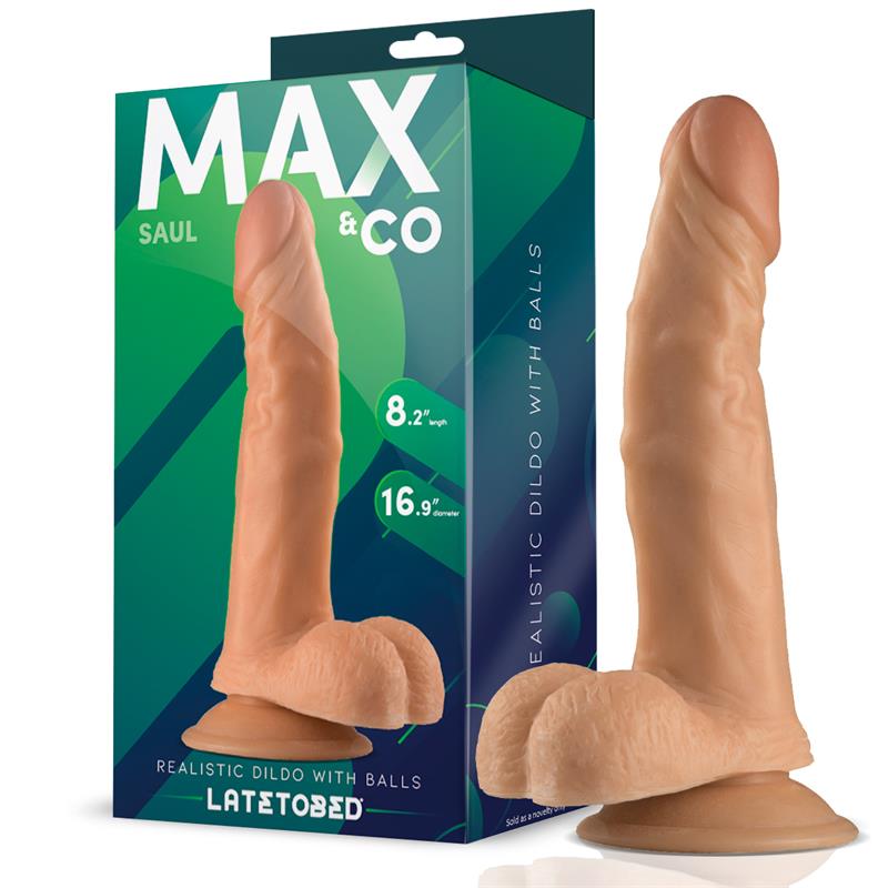 DILDO REALISTA COM TESTÍCULOS NATURAIS 8,25" - 21 CM