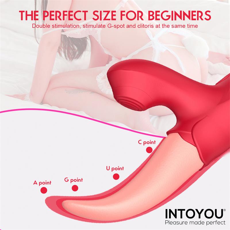 ESTIMULADOR DUPLO INTOYOU COM LÍNGUA E PULSAÇÃO