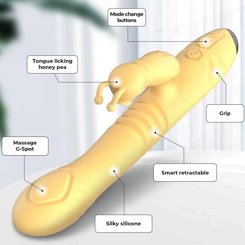 VIBRADOR ENGILY ROSS HONEYBEE COM IMPULSO E PULSAÇÃO