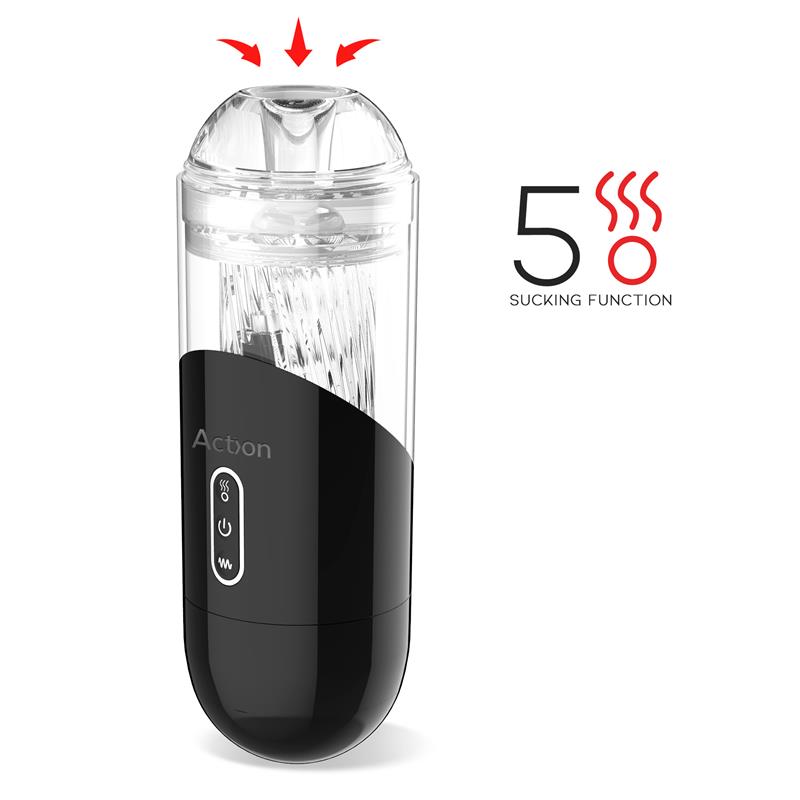 ACTION EINAR MASTURBADOR AUTOMÁTICO AVANÇADO COM SUCÇÃO E VIBRAÇÃO USB MAGNÉTICO