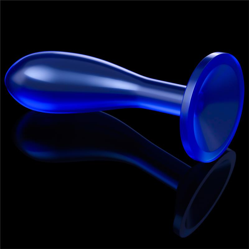PLUG ANAL LOVETOY IMPECÁVEL TRANSPARENTE AZUL 6