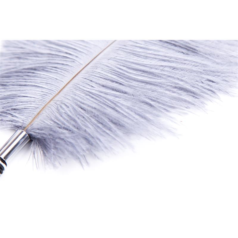 LATETOBED BDSM LINE PENAS ESTIMULANTES 46 CM BRANCO/PRETO