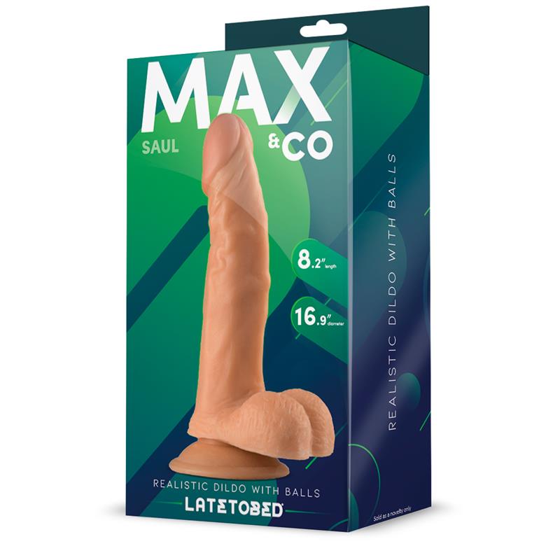 DILDO REALISTA COM TESTÍCULOS NATURAIS 8,25" - 21 CM