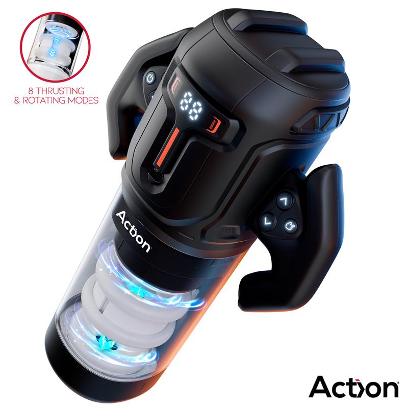 ACTION Zyon Advanced Masturbador Automático com Cima e Baixo e Rotação