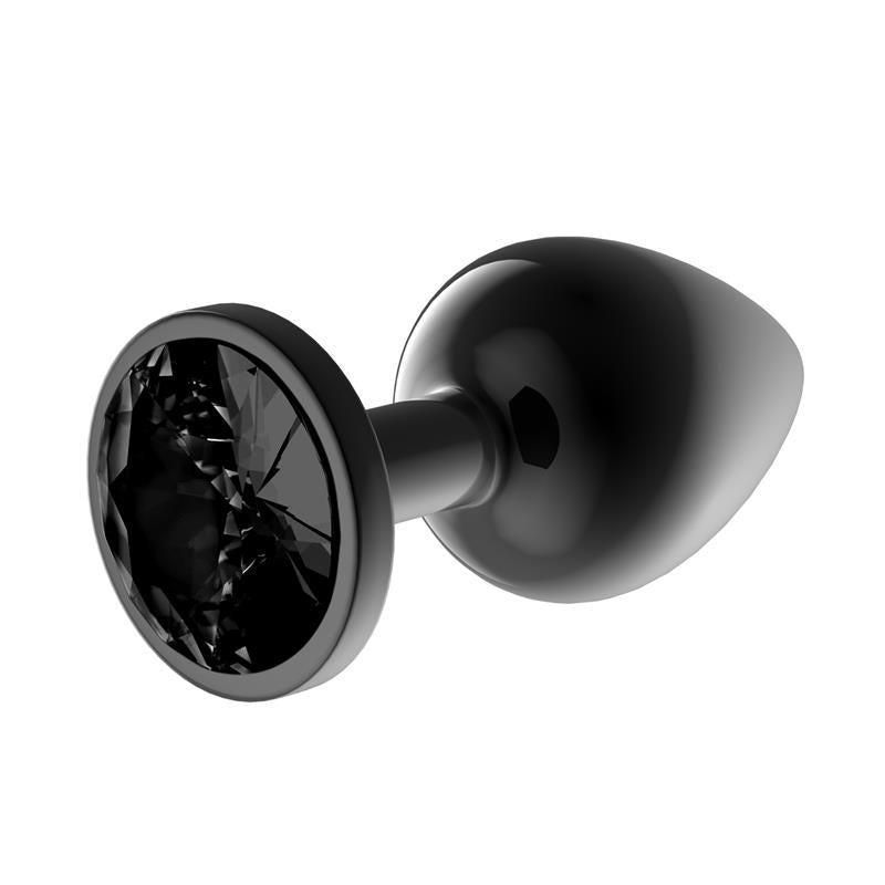 PLUG ANAL DE METAL BLACKGEM COM JOIA PRETA TAMANHO L