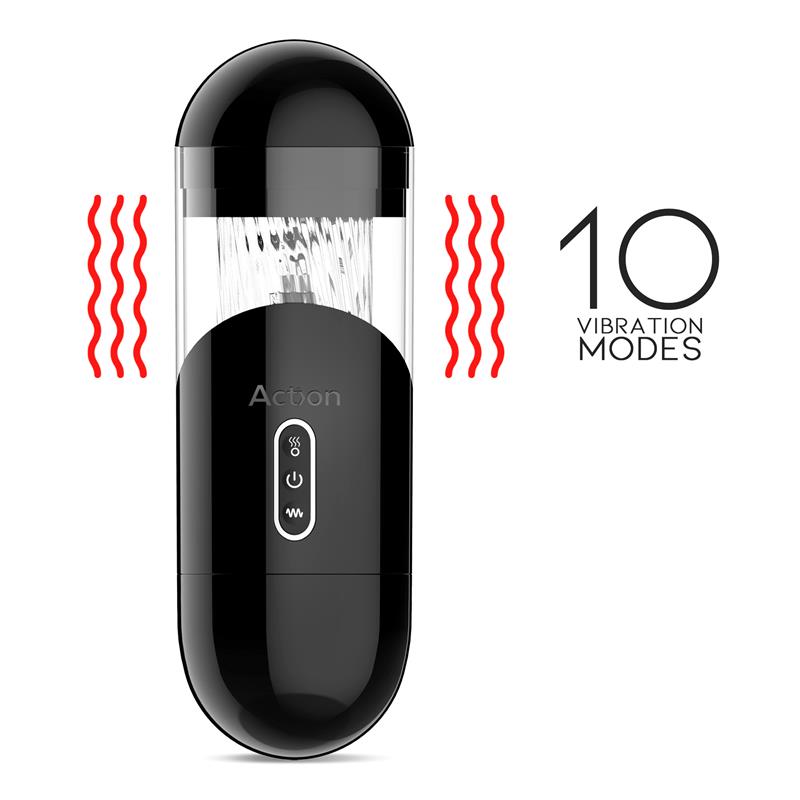 ACTION EINAR MASTURBADOR AUTOMÁTICO AVANÇADO COM SUCÇÃO E VIBRAÇÃO USB MAGNÉTICO