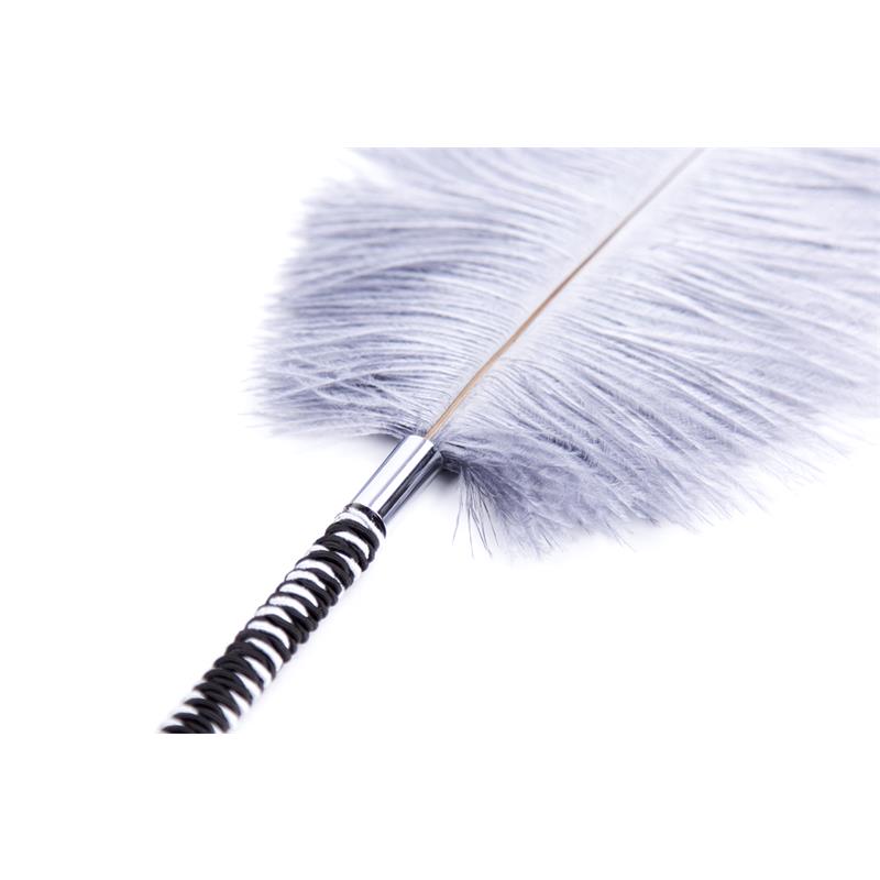 LATETOBED BDSM LINE PENAS ESTIMULANTES 46 CM BRANCO/PRETO