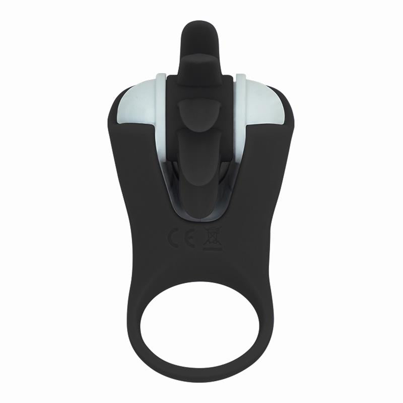 ANEL VIBRATÓRIO ACTION ROWER COM LÍNGUA GIRATÓRIA