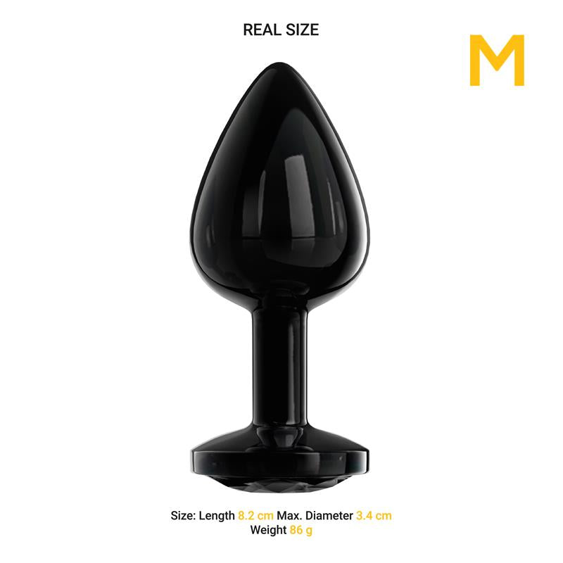 PLUG ANAL METÁLICO BLACKGEM COM COR JOIA PRETO TAMANHO M