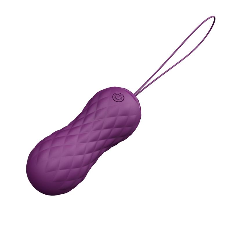 OVO VIBRATÓRIO LATETOBED NIMA COM MOVIMENTO DE ONDA CONTROLE REMOTO USB SILICONE ROXO