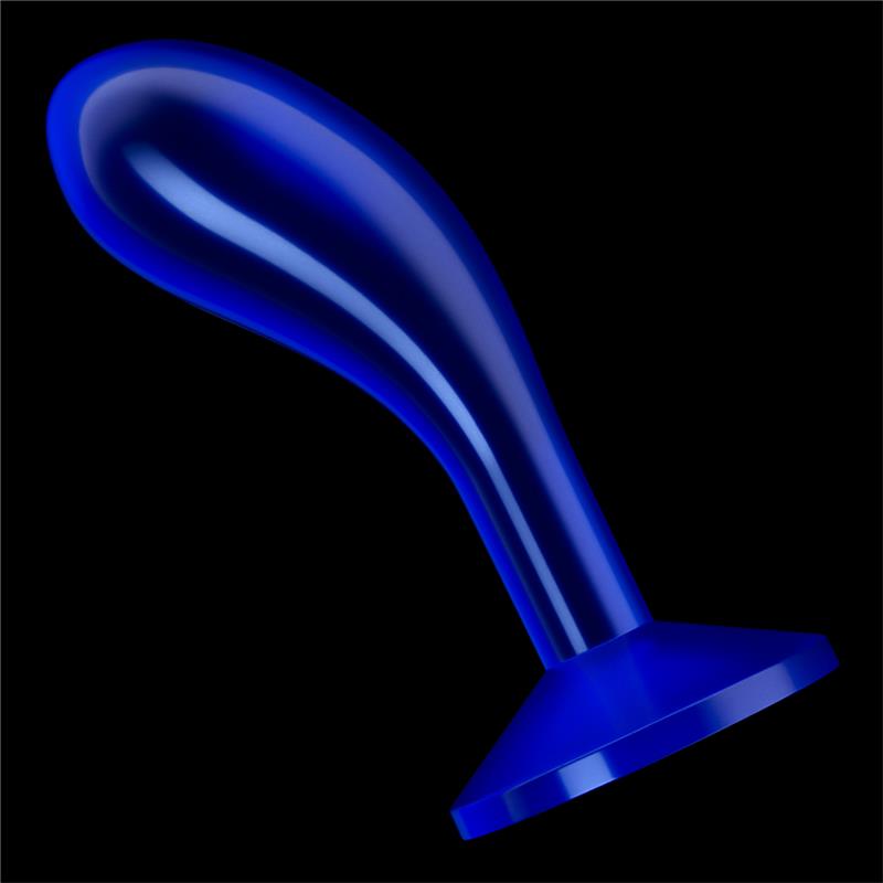 PLUG ANAL LOVETOY IMPECÁVEL TRANSPARENTE AZUL 6