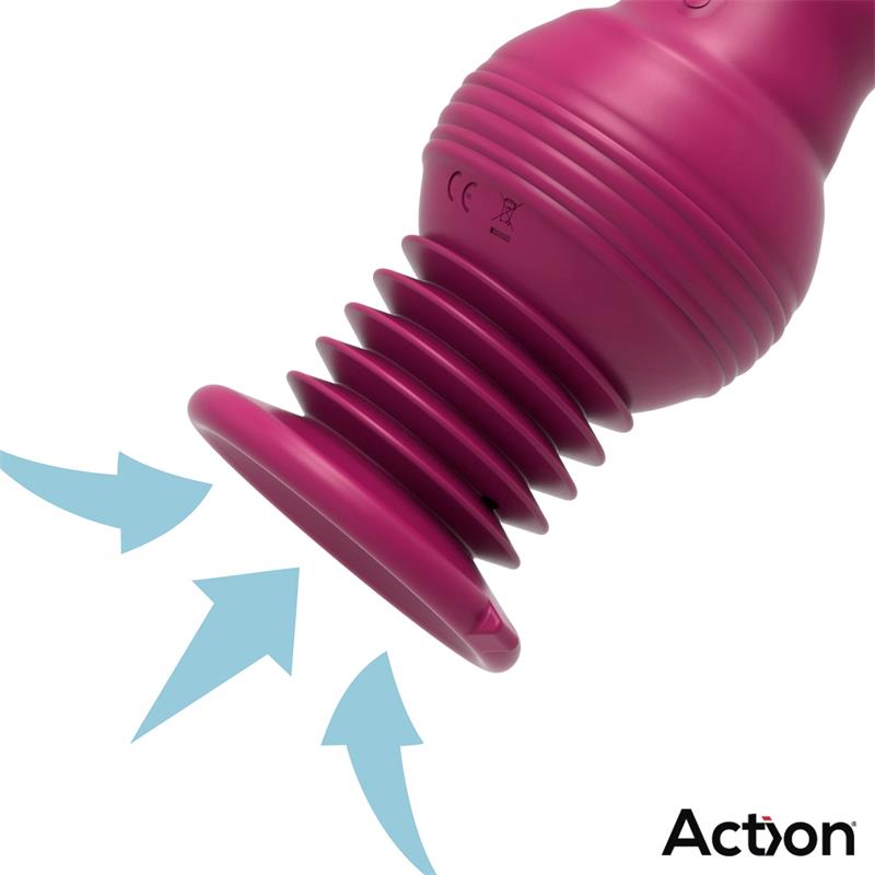 VIBRADOR ACTION ROCKET COM IMPULSO ULTRA JET THRUSTER COM PODEROSA VENTOSA
