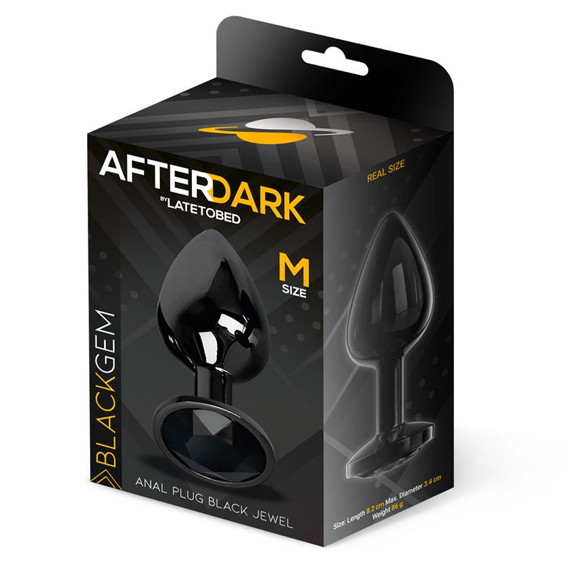 PLUG ANAL METÁLICO BLACKGEM COM COR JOIA PRETO TAMANHO M