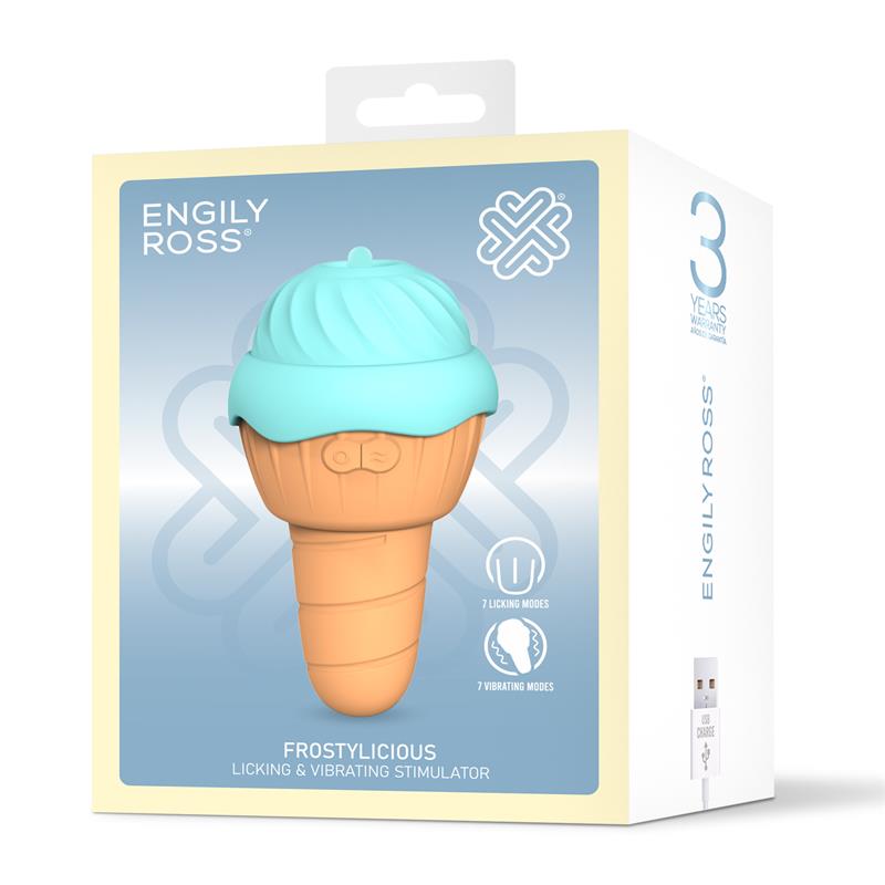 ESTIMULADOR ENGILY ROSS FROSTYLICIOUS COM LÍNGUA ESTIMULANTE E VIBRAÇÃO