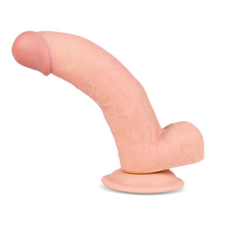 DILDO REALISTA CAMADA DUPLA RETRÁTIL E AJUSTÁVEL 8"