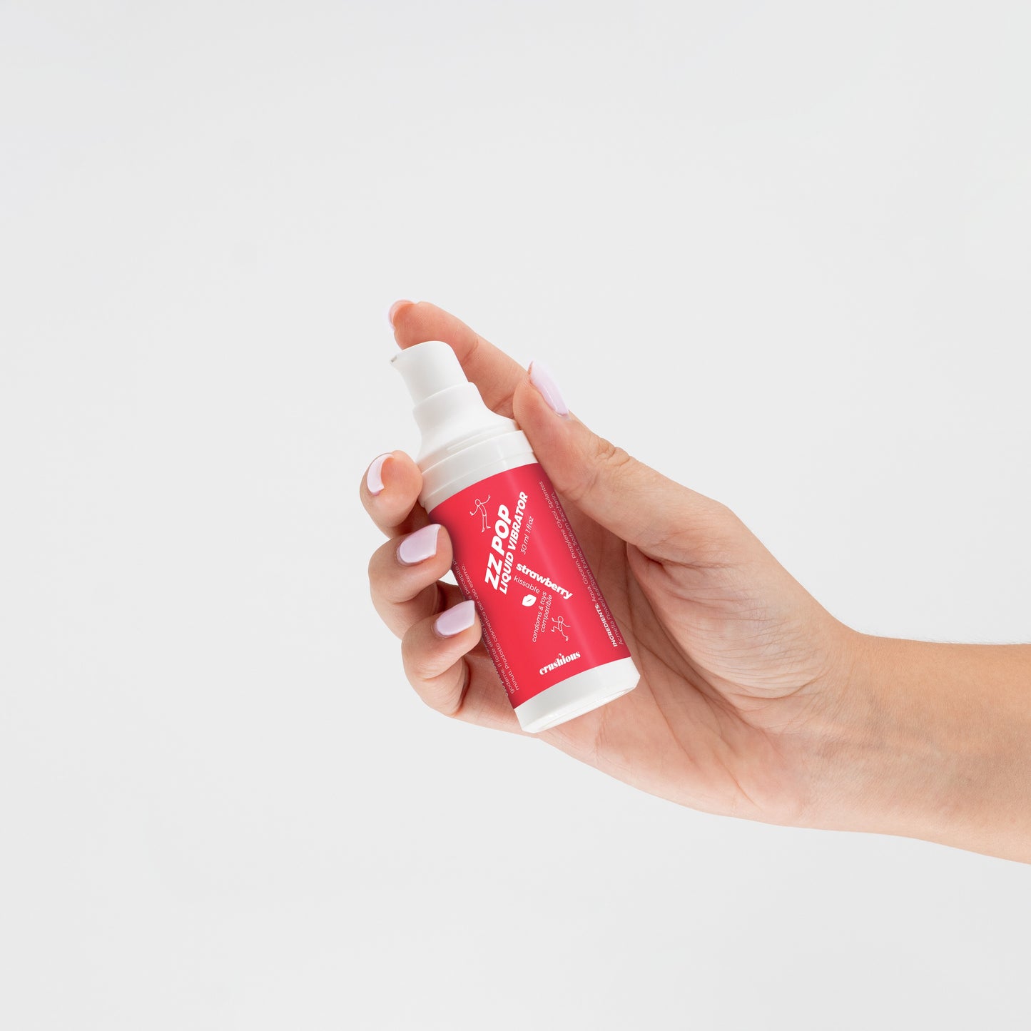 VIBRADOR LÍQUIDO ZZ POP COM AROMA MORANGO 30ML