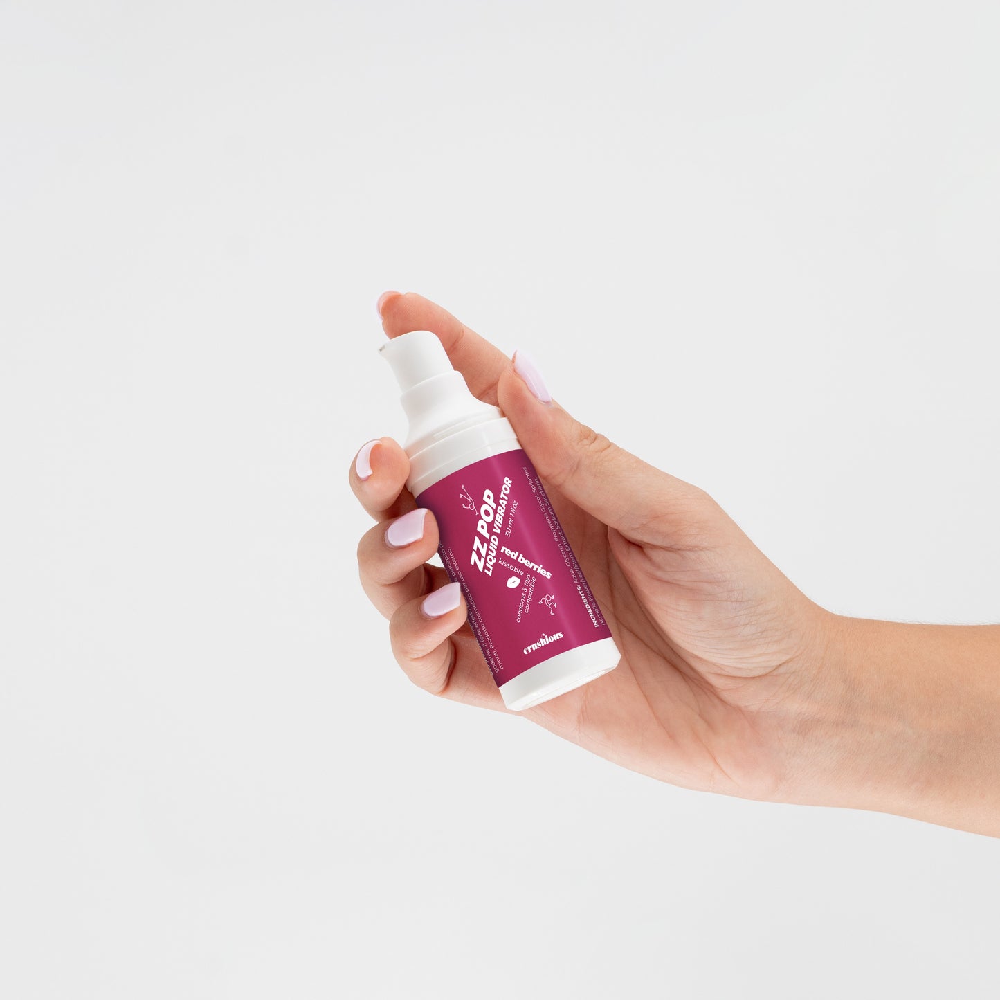 VIBRADOR LÍQUIDO ZZ POP COM AROMA FRUTOS VERMELHOS 30ML