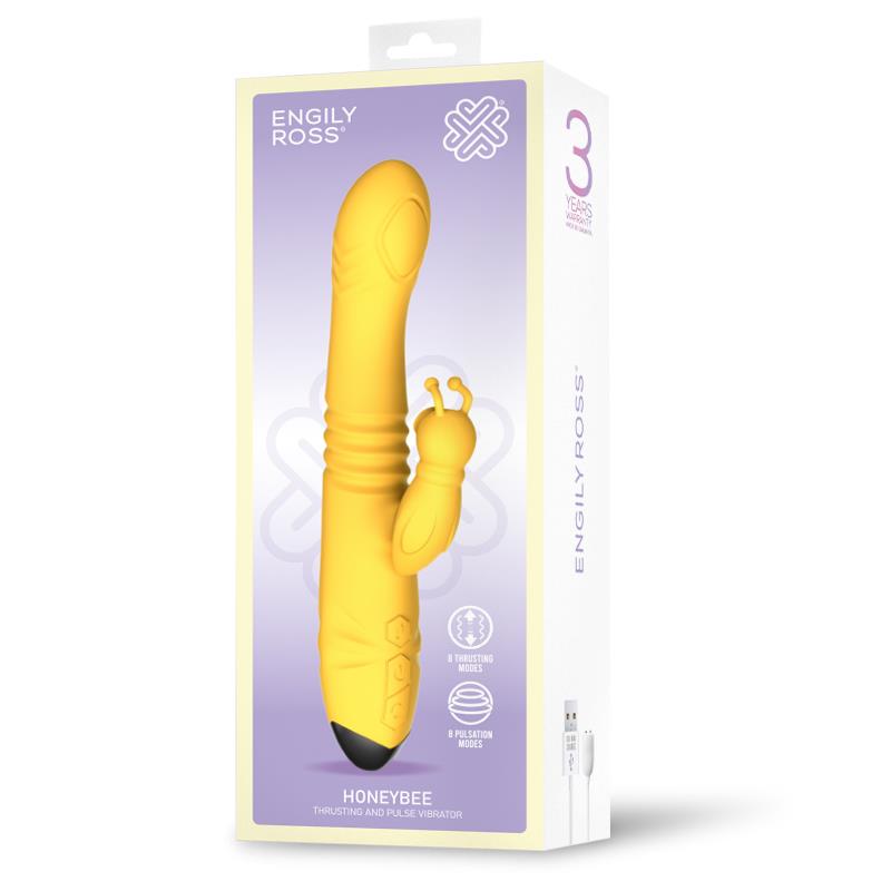 VIBRADOR ENGILY ROSS HONEYBEE COM IMPULSO E PULSAÇÃO