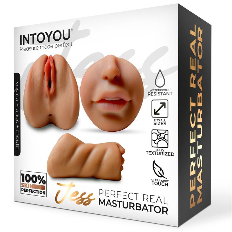 LIKETRUE JESS VAGINA, ÂNUS E BOCA SUPER REALISTAS 650 GR