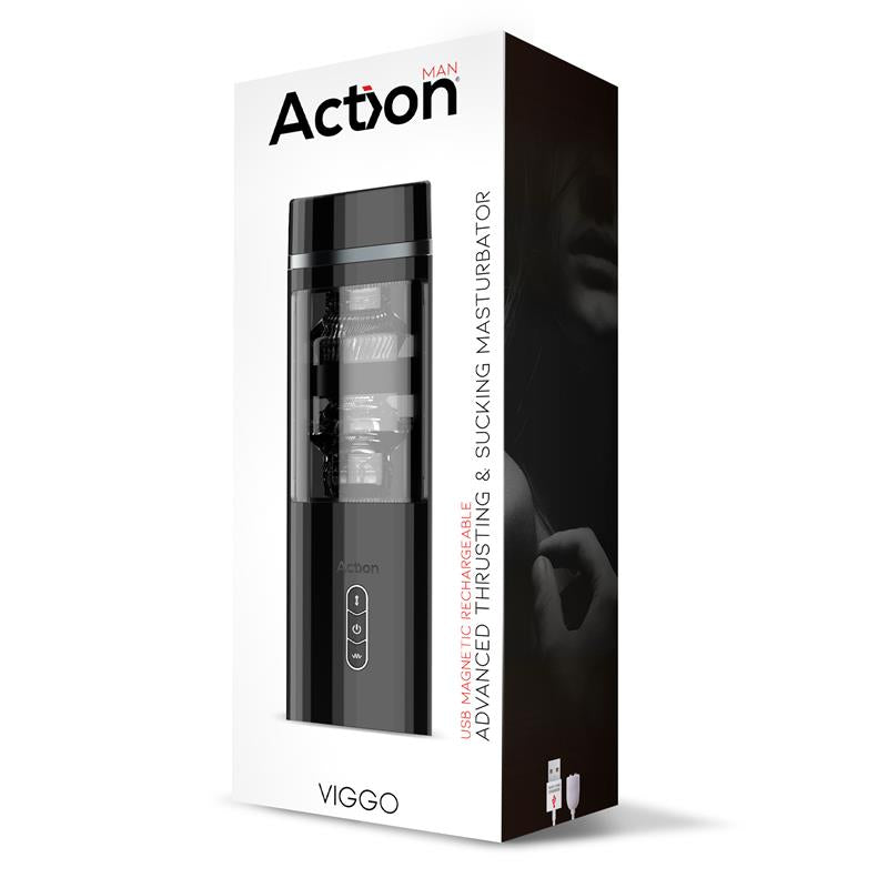 MASTURBADOR ACTION VIGGO ADVANCED PARA CIMA E PARA BAIXO E CHUPANDO