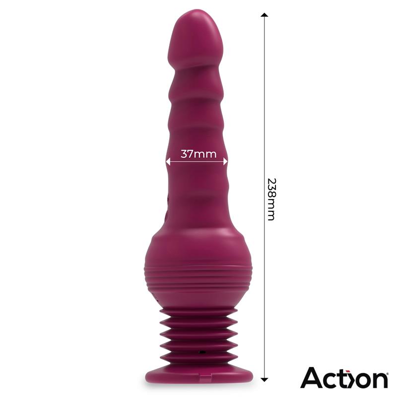 VIBRADOR ACTION ROCKET COM IMPULSO ULTRA JET THRUSTER COM PODEROSA VENTOSA