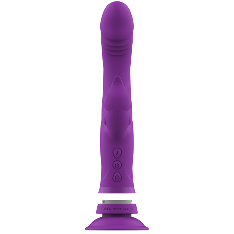 INTENSE - CASANOVA VIBRATOR RABBIT SILICONE TRIPLE ENGINE PURPLE