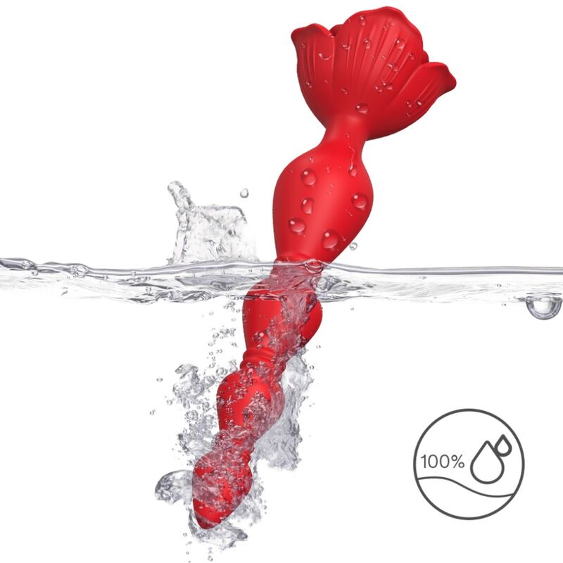 ARMONY - VIBRADOR DE PAGODE ROSA E PLUG ANAL VERMELHO