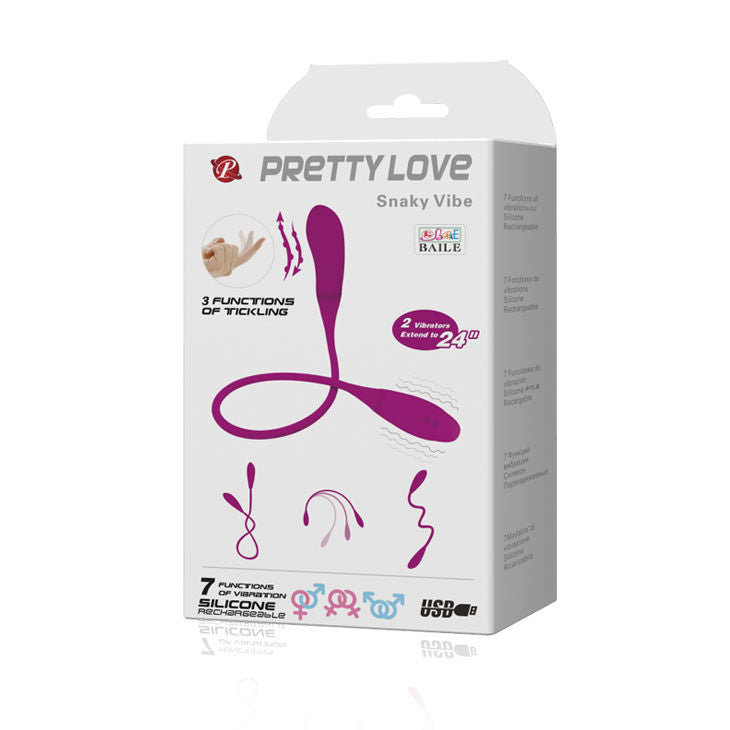 BONITO AMOR - VIBRADOR SMART SNAKY VIBE 7 V + 3 CÓCEGAS