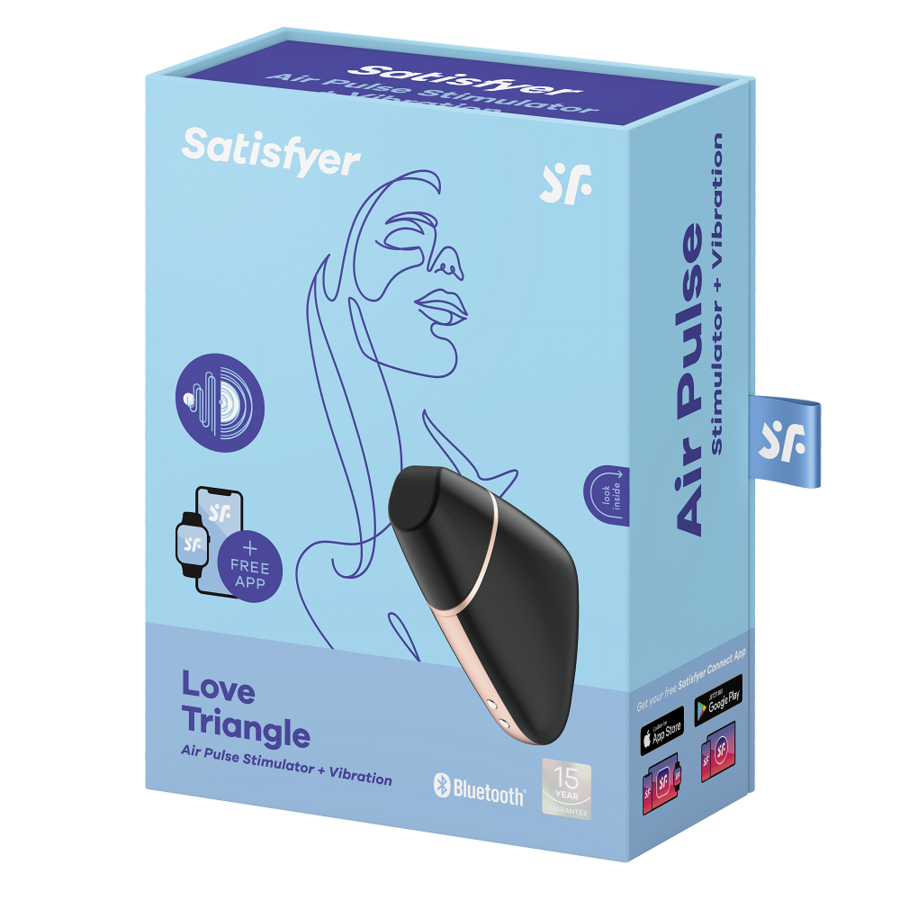 SATISFYER CONNECT TRIÂNGULO AMOROSO - PRETO