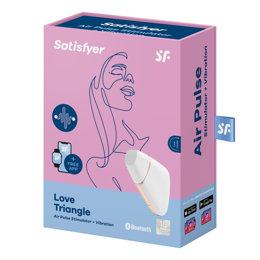 SATISFYER CONNECT LOVE TRIANGLE - BRANCO