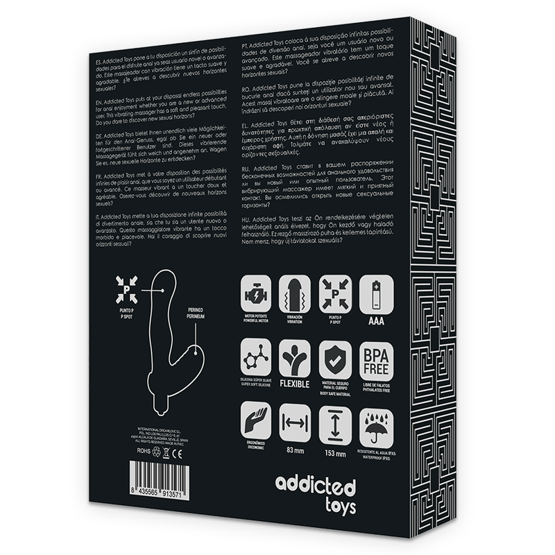 ESTIMULADOR DE PRÓSTATA ANAL DE SILICONE P-SPOT VIBE