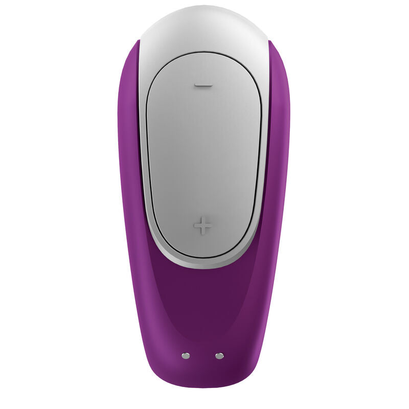 SATISFYER DOUBLE FUN PARTNER VIBRATOR - ROXO