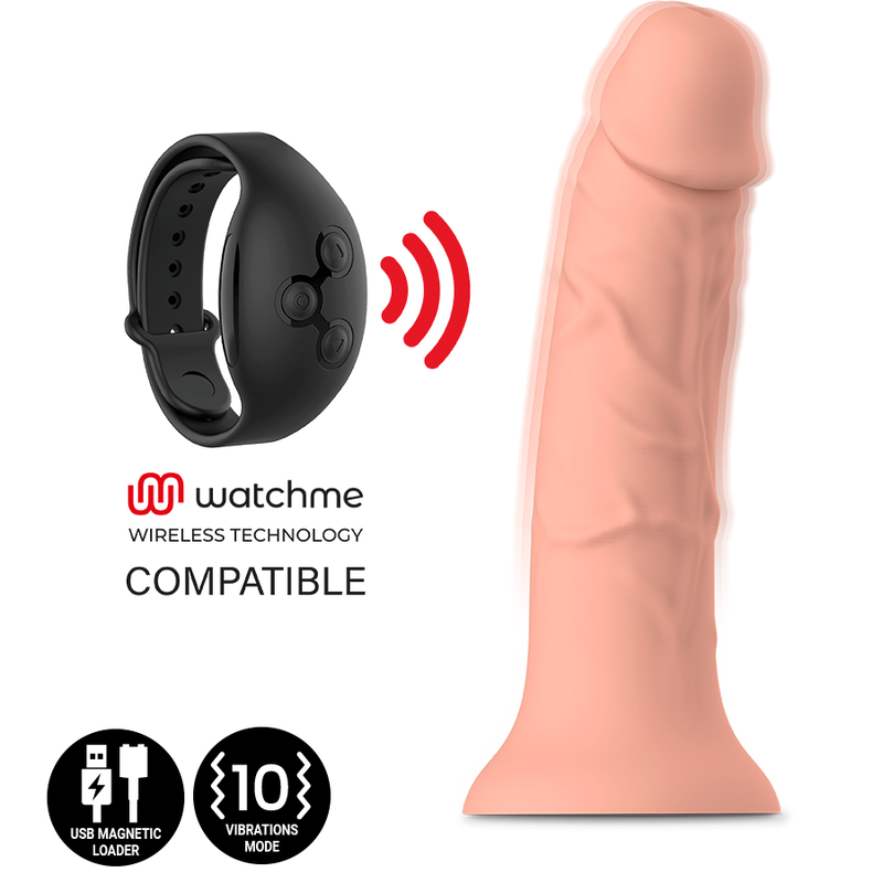 MYTHOLOGY ASHER ORIGINAL DILDO M - VIBRADOR WATCHME TECNOLOGIA SEM FIO COMPATÍVEL