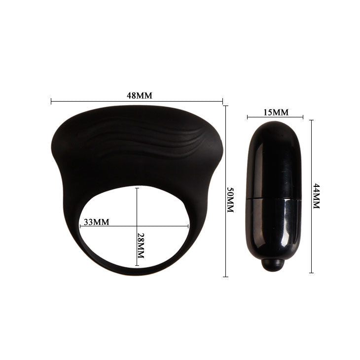 PRETTY LOVE BERTRAM VIBRATING RING BLACK