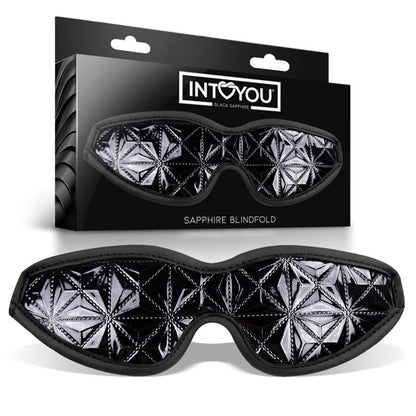 MÁSCARA PARA OLHOS DE COURO VEGANO BLACK SAPPHIRE SAPPHIRE