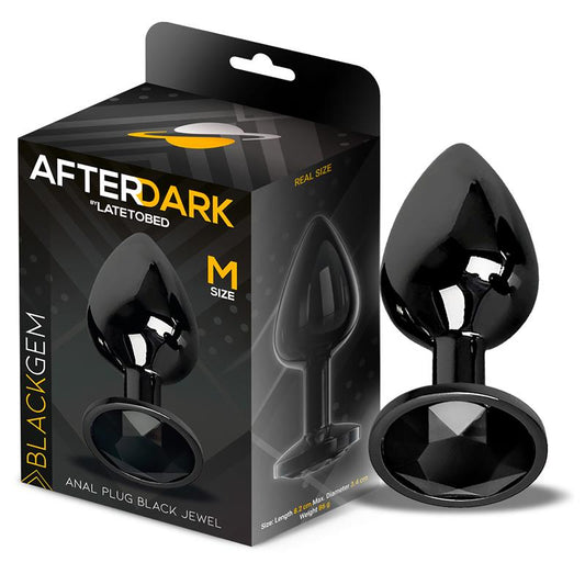 PLUG ANAL METÁLICO BLACKGEM COM COR JOIA PRETO TAMANHO M
