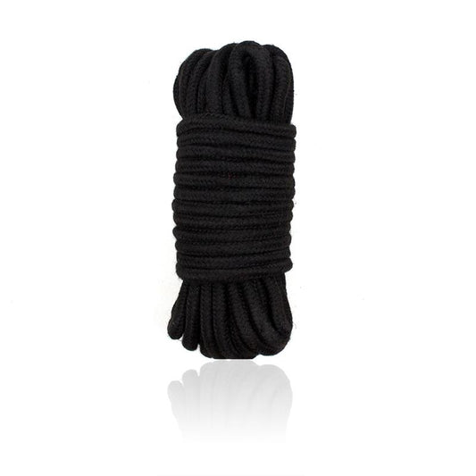 CORDA DE BONDAGE DE ALGODÃO 10 METROS PRETO