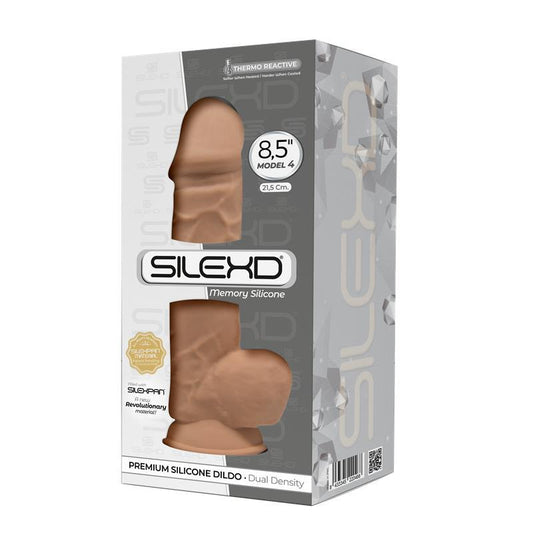 SILEXD Dildo Dupla Densidade Mod 4 - 8,5" Caramelo