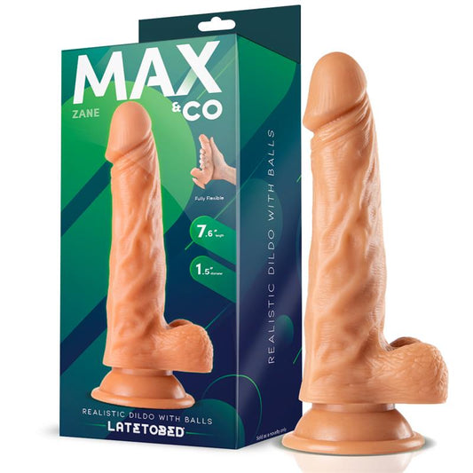 DILDO REALISTA COM TESTÍCULOS NATURAIS 7,6" - 19,5 CM