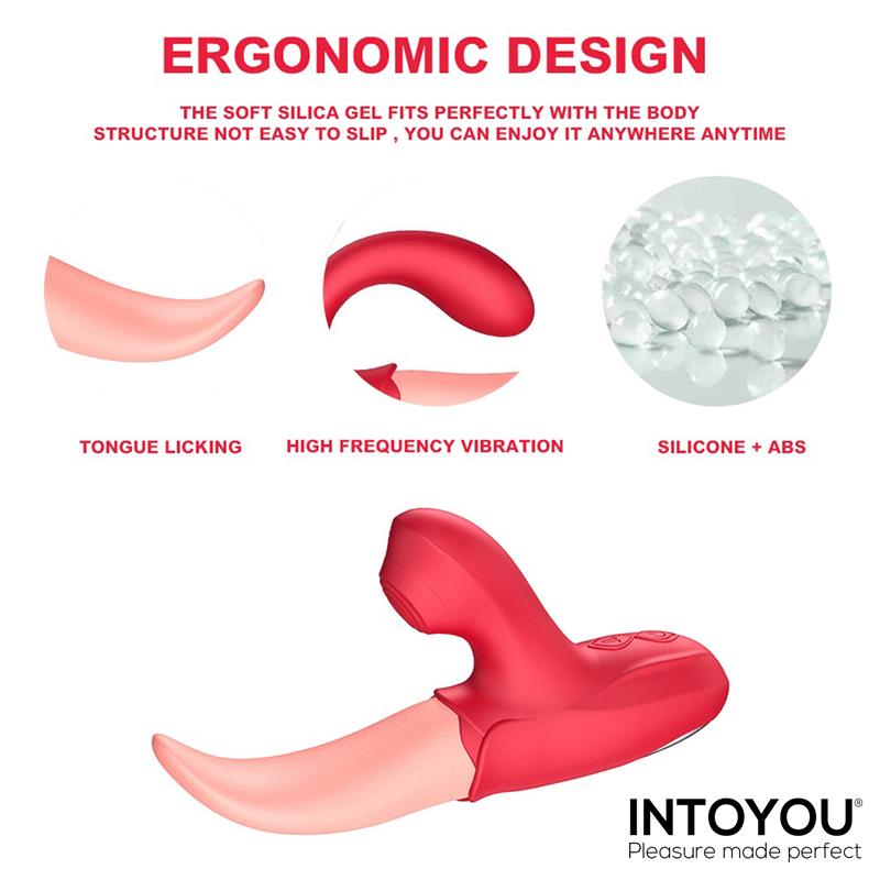 ESTIMULADOR DUPLO INTOYOU COM LÍNGUA E PULSAÇÃO