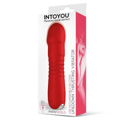 ESTIMULADOR INTOYOU MARYGOLD COM MOVIMENTO DE IMPULSO PARA CIMA E PARA BAIXO USB SILICONE