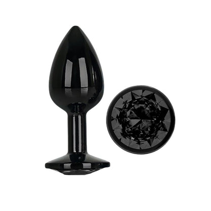 PLUG ANAL DE METAL BLACKGEM COM JOIA TAMANHO S PRETO