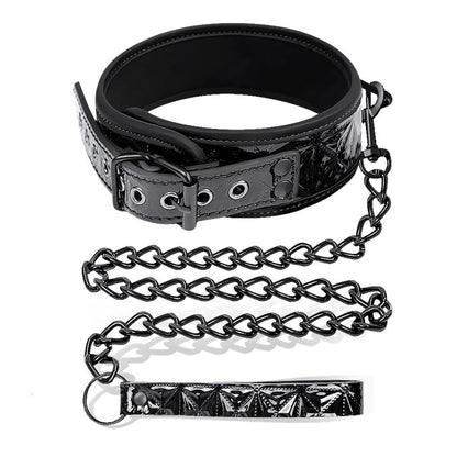 COLAR DE COURO VEGANO DE SAFIRA BLACK SAPPHIRE COM ALÇA