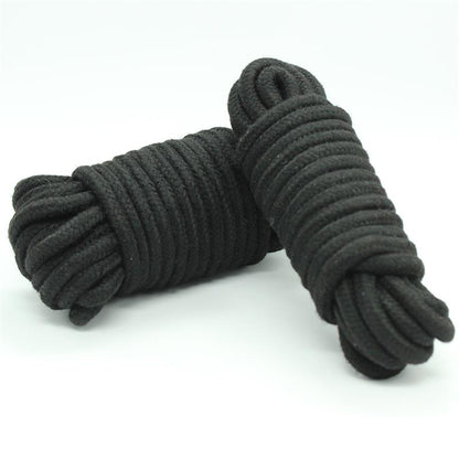 CORDA DE BONDAGE DE ALGODÃO 10 METROS PRETO