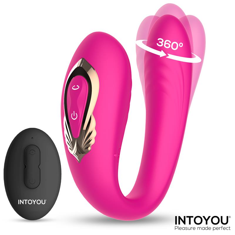 VIBRADOR INTOYOU LANTY PARA CASAIS COM OSCILAÇÃO 360º E CONTROLE REMOTO
