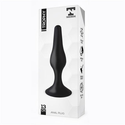 PLUG ANAL TARDENOCHE TROPHY 13 CM SILICONE PRETO