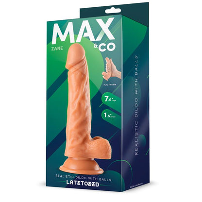DILDO REALISTA COM TESTÍCULOS NATURAIS 7,6" - 19,5 CM