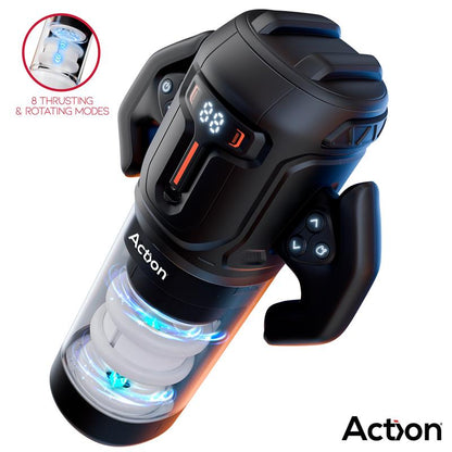 ACTION Zyon Advanced Masturbador Automático com Cima e Baixo e Rotação