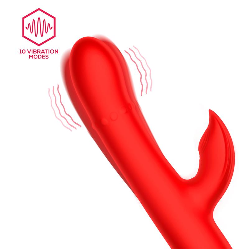 VIBRADOR INTOYOU DIVYA COM ANEL DE BOLA INTERNO PARA CIMA E PARA BAIXO E PULSAÇÃO 3 MOTORES USB INDEPENDENTES